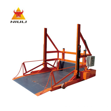 NIULI Hot selling 1500kgs 1.5ton capacity mobile hydraulic dock leveller for factory loading goods